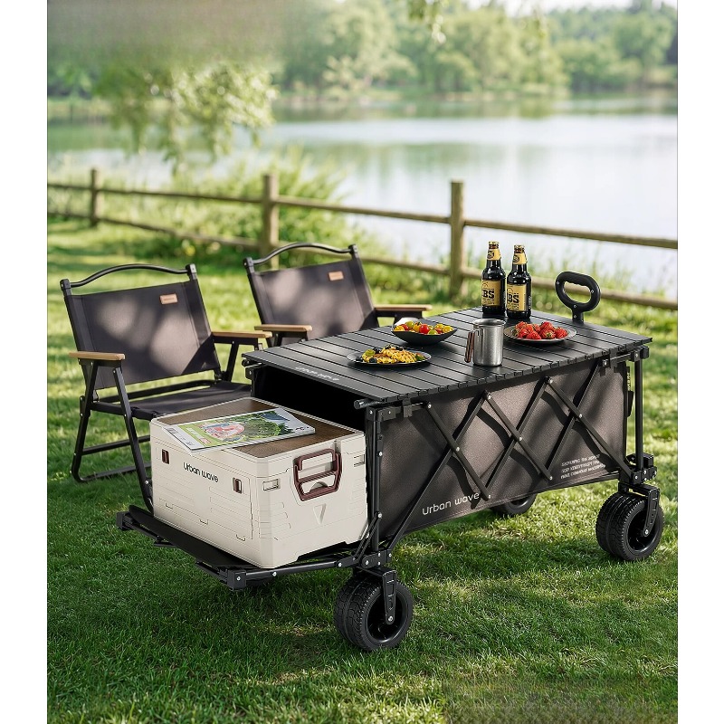 Folding Camping Wagon Cart Out - Outdoor Furniture Metal recension och pris
