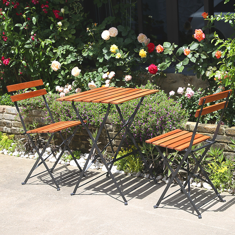 Foldable Solid Wood Coffee Tab - Outdoor Furniture Metal Chairs recension och pris