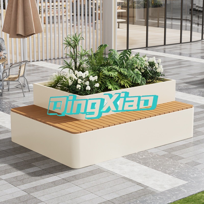 Outdoor Bench With Built In Pl - Outdoor Furniture Metal Chairs recension och pris
