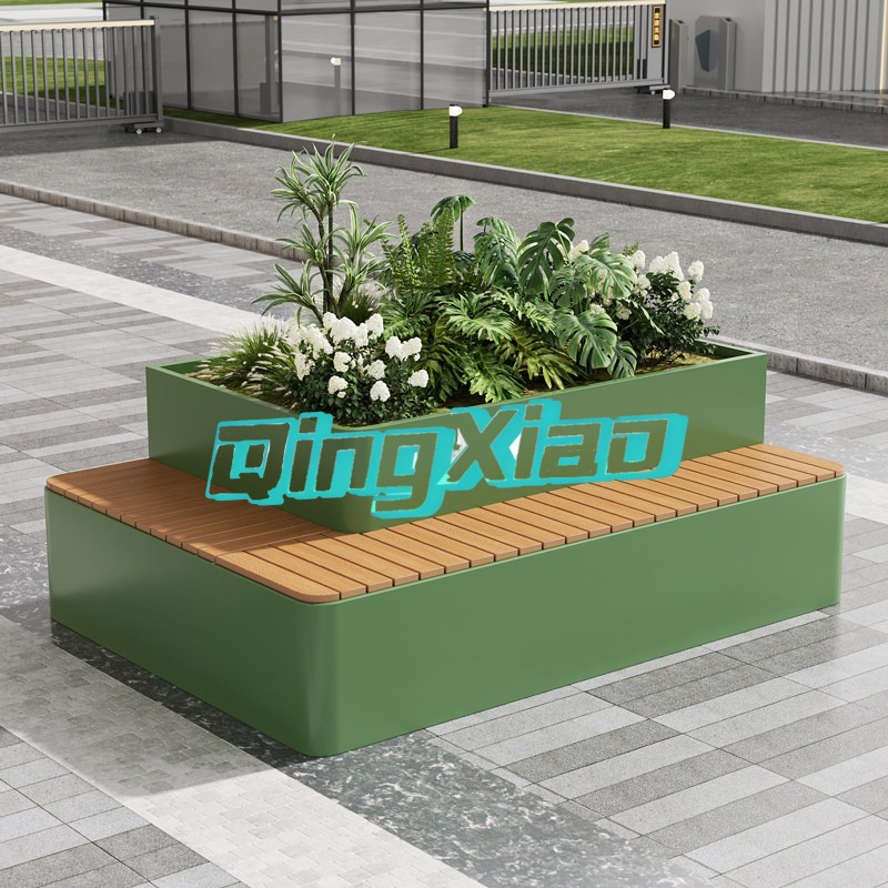 Outdoor Bench With Built In Pl - Outdoor Furniture Metal Chairs recension och pris